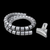 Organizer kabli LogiLink KAB0014 spiralny, 1.5m, srebrny
