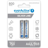 Akumulatorki AAA/R03 everActive Silver Line 800 mAh 2 sztuki