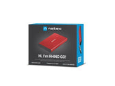 Obudowa na dysk HDD/SSD Natec RHINO Go USB 3.0 2,5" SATA czerwona