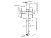 Stand uchwyt elektryczny do TV Maclean MC-866 37''-65'' max 50kg max VESA 600x400