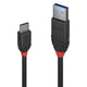Kabel USB LINDY 3.1 A/M - USB C/M , Black Line 1,5m Czarny