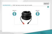 Kabel DIGITUS HDMI HighSpeed ze wzmacniaczem 1080p60Hz FHD Typ HDMI A/A M/M czarny 30m