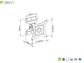 Uchwyt ścienny Techly 13"-30", 23kg obrotowy
