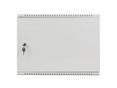 Szafa instalacyjna Lanberg rack wisząca 19" 4U+3U 540x200 niskoprofilowa szara (złożona)