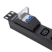 Listwa zasilająca Qoltec do RACK 19" 1U 10A PDU CB 8xIEC C13 2m
