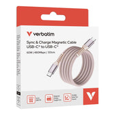 Kabel Verbatim USB-C(M) - USB-C(M) 1,2m, 60W, PD, różowy