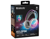 Słuchawki z mikrofonem Defender ECLIPSE RGB USB białe + GRA