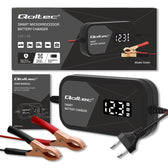 Ładowarka inteligentna Qoltec mikroprocesorowa 12V | 2A | Prostownik do akumulatora AGM GEL | LCD