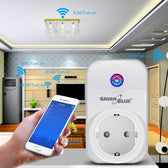 Gniazdko zdalnie sterowane GreenBlue GB155G WiFi Android iOS Alexa Google Home timer max 2000W (typ niemiecki)