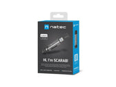 Czytnik kart Natec Scarab 3 USB-A + USB-C SD/MICRO SD USB 3.1 Gen 1 Szary