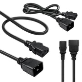 Kabel zasilający Qoltec IEC C20/C13 | 3x1.5mm2 | 1.2m