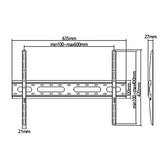 Uchwyt do TV ekonomiczny Maclean MC-939, max vesa 600x400, 37-70", 45kg, czarny