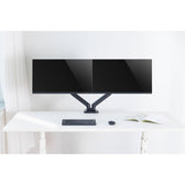 Uchwyt biurkowy 2xLCD/LED Techly 17"-32" 2x(2-9kg) Amortyzator gazowy