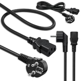 Kabel zasilający Qoltec wtyczka kątowa SCHUKO CEE 7/7 (E/F) | IEC C13 1,8m 3 * 0.75mm2