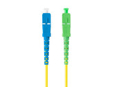 Patchcord światłowodowy Lanberg SM SC/APC-SC/UPC SIMPLEX 3.0mm LSZH G657A1 2m żółty
