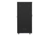 Szafa instalacyjna Rack stojąca 19" 42U 800x1000 czarna Lanberg (flat pack)