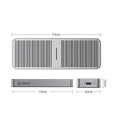 Obudowa na dysk Orico M223C3-G4-GY-BP na dysk zewnętrzny, SSD M.2 NVMe, alu, USB 3.2 2x2 20 Gbps