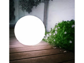 Lampa solarna GreenBlue GB168 wolnostojaca ogrodowa kula 30x30x63 cm, bialy LED