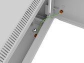 Szafa instalacyjna Rack Lanberg wisząca 19" 4U 600x450 szara drzwi metalowe (flat pack)