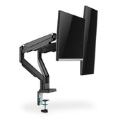 Ramię biurkowe podwójne DIGITUS (zacisk) 2xLCD max. 32"max. 2x 9kg uchyl.-obrot. czarne