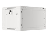 Szafa instalacyjna Rack wisząca 19" 6U 600x450 szara drzwi metalowe Lanberg (flat pack)