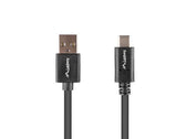 Kabel USB 2.0 Lanberg Type-C(M) - AM 1m czarny QC 3.0 BOX