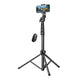 Selfie stick Ugreen LP680 ze stojakiem i pilotem Bluetooth 1.8m - czarny