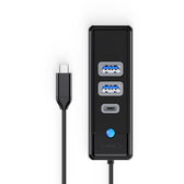 HUB USB-C Orico PWC2U-C3-015-BK-EP  2x USB-A 3.1 + USB-C, czarny