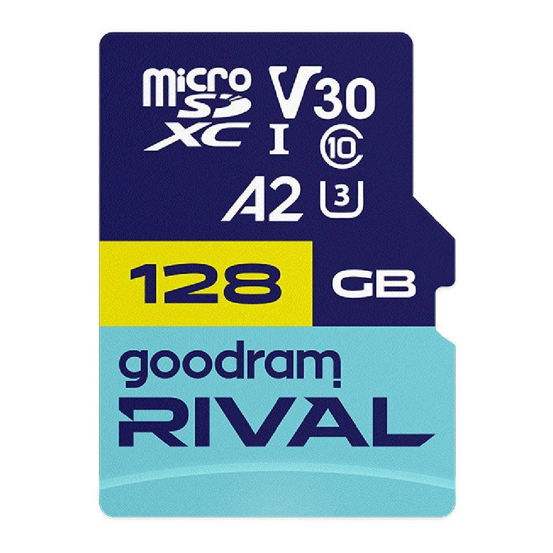 Karta pamięci microSDXC GOODRAM Rival 128GB UHS-I U3 V30 C10 A2 + adapter