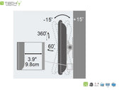 Uchwyt ścienny Techly 13"-30", 23kg regulowany
