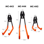 Uchwyt ścienny do garażu Maclean MC-444, na opony, narzędzia ogrodnicze, drabinę, węże, rower, max. obciążenie 25kg