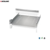 Półka do szafy 19" Intellinet 470mm 1U perforowana, szara