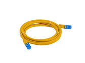 Patchcord Lanberg S/FTP kat.6A 1m LSZH CCA fluke passed pomarańczowy