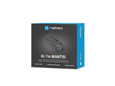 Hub USB Natec 4x USB 3.0 Mantis 2 z włącznikiem + zasilacz