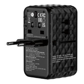 Adapter podróżny Verbatim UTA-10 GaN III globalny 2xUSB-C PD 3.1 QC 4+ 140W, 1xUSB-C PD 3.0 18W, 1xUSB-A QC 3.0 18W