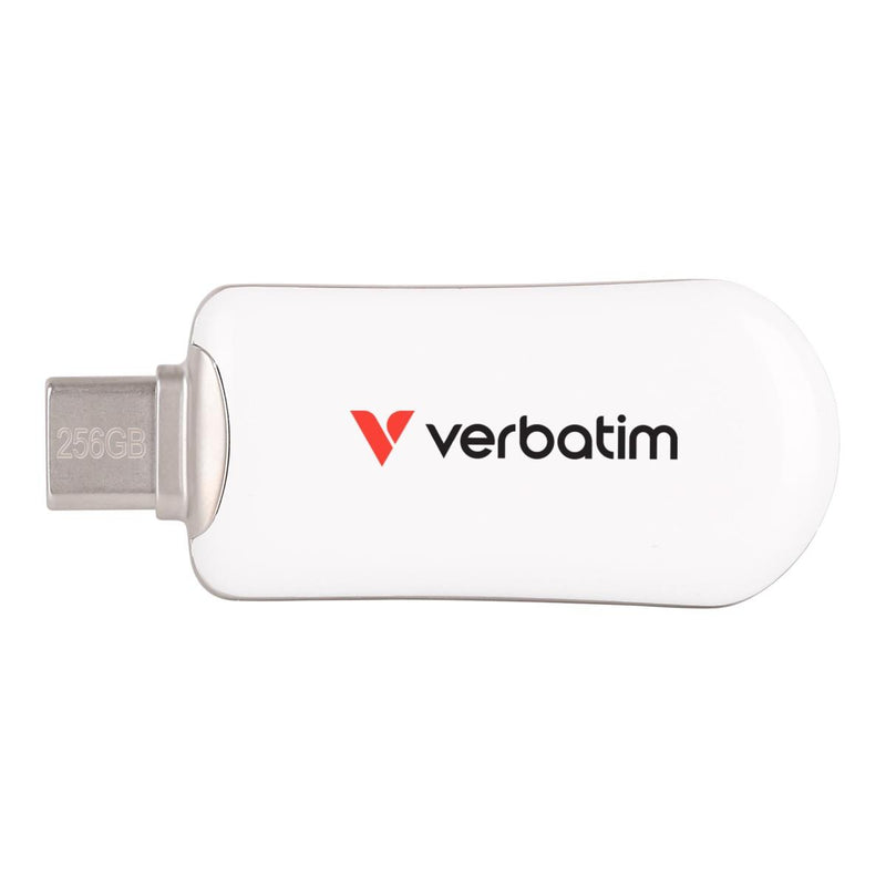 Pendrive Verbatim Plectra 256GB USB-C 3.0 White