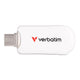 Pendrive Verbatim Plectra 256GB USB-C 3.0 White