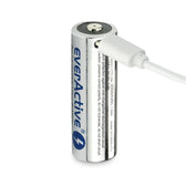 Akumulator 18500 everActive 3,7V Li-ion 2100mAh USB-C z zabezpieczeniem BOX