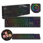 Klawiatura przewodowa SAVIO STYX Outemu Red mechaniczna Hot Swap RGB