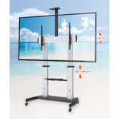 Stojak mobilny Manhattan 60"-100", 100kg z półką