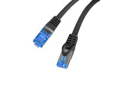 Patchcord Lanberg S/FTP kat.6A 0,25m LSZH CCA fluke passed czarny