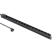 Listwa zasilająca Qoltec PDU do RACK | 16A | 16 x FRENCH | Pionowa | 1.8m