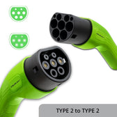 Kabel EV Qoltec typ2 do ładowania samochodu | 230V | 7kW | 32A | 5m