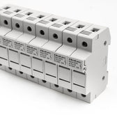 Podstawa bezpiecznikowa Qoltec + bezpiecznik DC | 2P | 1000V | 20A | 10x38 | solar