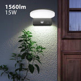 Lampa LED z czujnikiem Maclean MCE344 B, czujnik ruchu PIR, kolor czarny, 15W, IP65, 1560lm, barwa neutralna biała (4000K)