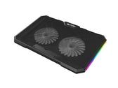 Podstawka chłodząca pod laptopa Fury Gunbai G3 14.1-17.3" z 2 wentylatorami, podświetlenie RGB, 2 USB