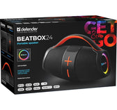 Głośnik Defender BEATBOX 24 Bluetooth 25W MP3/AUX/SD/USB/TWS/LED czarny