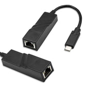 Kabel adapter Qoltec USB 3.1 typ C M / RJ-45 F | 0,2m