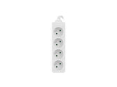 Listwa przedłużacz Lanberg 1,5m biała 4x 230V PL, kabel wykonany z pełnej miedzi