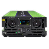 Przetwornica napięcia Qoltec Monolith | ładowanie baterii | UPS | 2500W | 5000W | 12V na 230V | Czysty Sinus | LCD